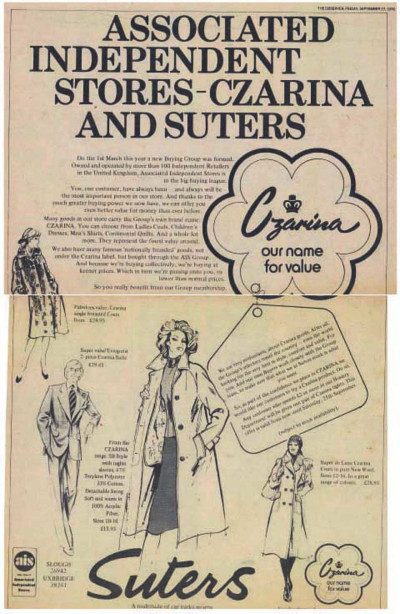 On 31 December 1976, Associated Department Stores and the Independent Stores Association joined to become Associated Independent Stores (AIS